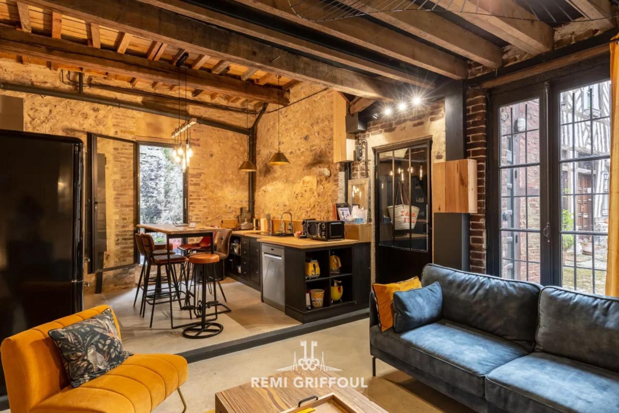Villa L'Atelier d'Eléa - 4 - Indus-chic in the heart of Honfleur - 6 P Extérieur photo